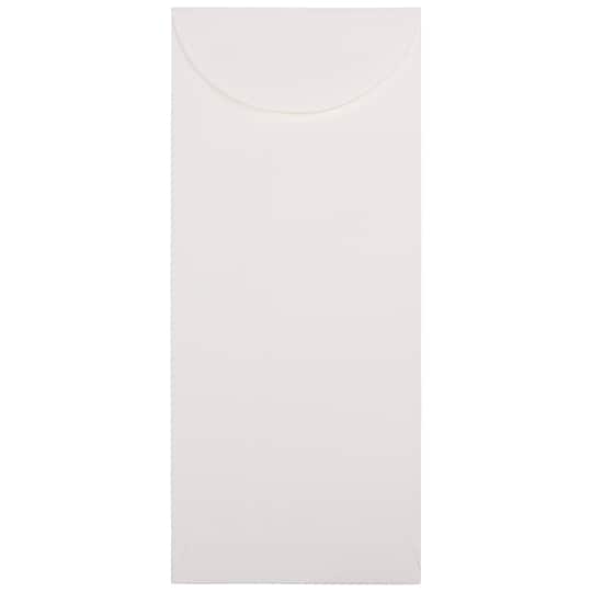 JAM Paper #11 Strathmore Bright White Wove Policy Business Envelopes, 25ct.